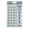 Sunburst Systems Labels Color Coding Seafoam Grey 1000 Dots 7064